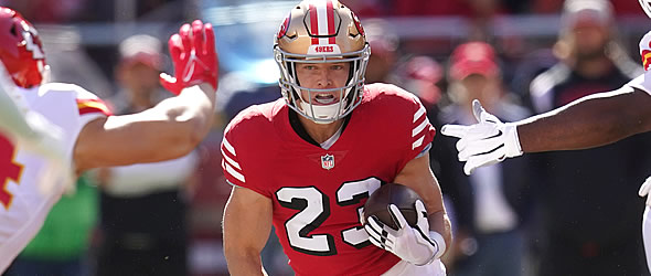 NFL Week 7 late game tracker: Christian McCaffrey active for 49ers